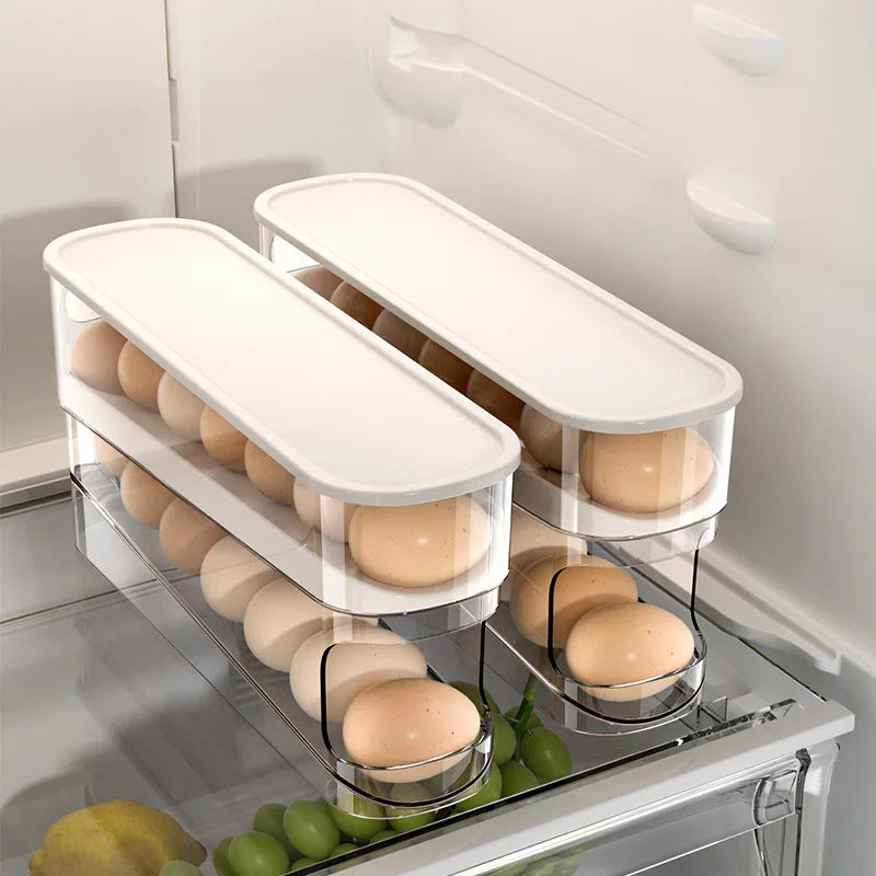 Refrigerator Automatic Scrolling Egg Holder